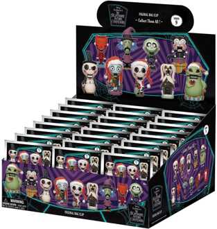 Nightmare Before Christmas 3D PVC Bag Clips Glow in the Dark Series 9 Display (24)