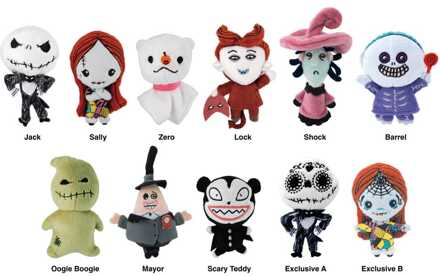 Nightmare before Christmas Plush Bag Clips Display (24)