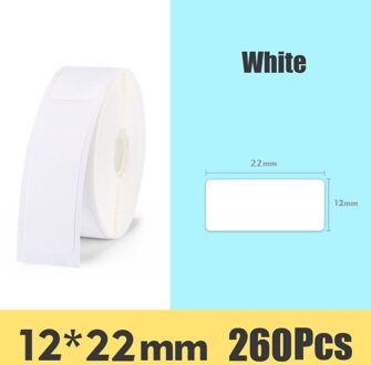 Niimbot D11 Mini Label Printer Papier Afdrukken Label Waterdichte Pure Kleur Label Stickers wit 12x22mm