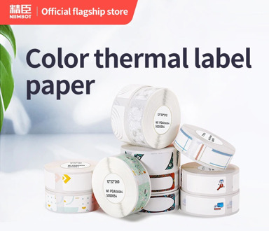 Niimbot D11 Waterproof Anti-Oil Tear-Resistant Price Label Pure Color Scratch-Resistant Label Paper Roll