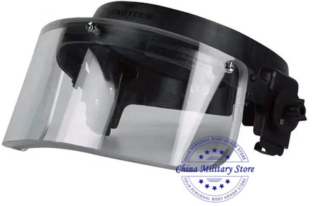NIJ IIIA Face Shield Military Bulletproof Helmet Visor for PASGT, MICH, FAST Ballistic Helmet