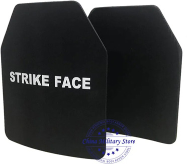 NIJ IIIA Steel Alloy Strike Face Shooter Cut & Rectangle Anti-trauma Ballistic Plate For Plate Carrier