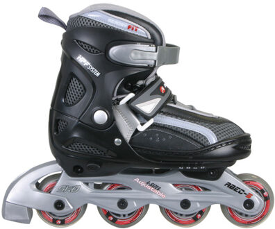 Nijdam Inline Skates Junior Zwart/rood 30-33