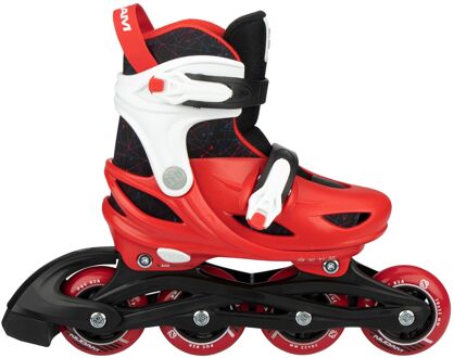 Nijdam inlineskates Rad Racer 82A polyetheen rood/zwart maat 29-32