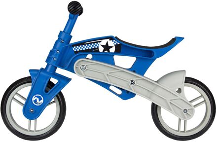 Nijdam Loopfiets Met 2 Wielen Loopfiets Verstelbaar N Rider 10 Inch Junior Blauw