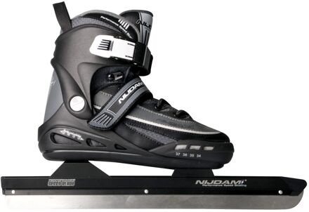 Nijdam Powerblade Junior Noren - Schaatsen - Kinderen - Zwart - Maat 38-41