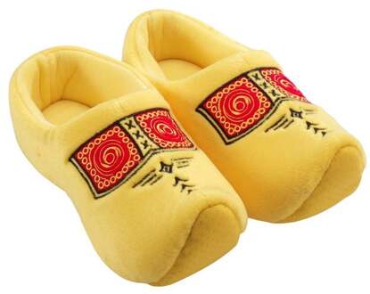 Nijhuis klomppantoffel geel boeren bies maat 25-30