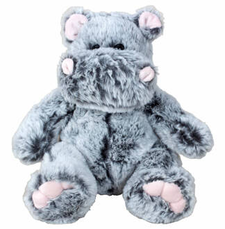 Nijlpaard knuffel van zachte pluche - speelgoed dieren - 26 cm - Knuffeldier Multikleur