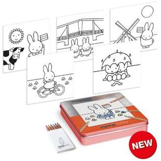 Nijntje 10 Kleurkaarten in cadeaublik