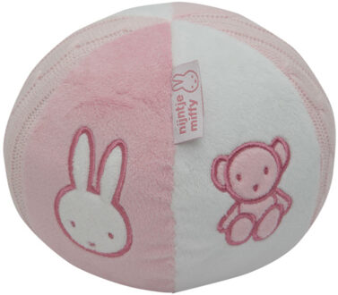 Nijntje 202 Nijntje Bal rammelaar Pluche Roze Multikleur