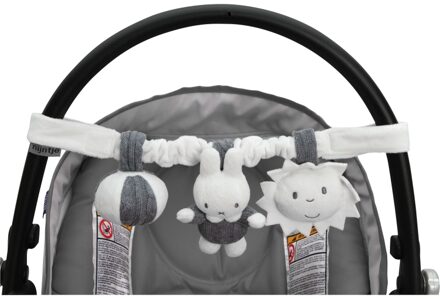 Nijntje autostoelspeeltje gebreid - grijs