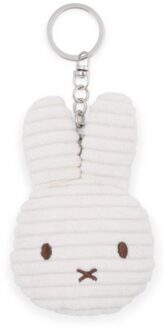 Nijntje corduroy sleutelhanger, formaat 10 cm, kleur gebroken wit