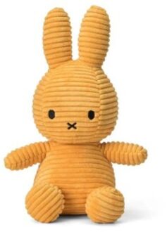 Nijntje eco corduroy knuffel, 23 cm, geel