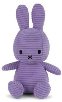 Nijntje eco corduroy knuffel limited edition, 23 cm, donker paars
