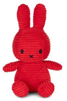 Nijntje eco corduroy knuffel limited edition, 23 cm, rood