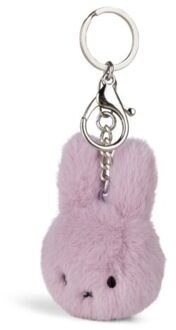 Nijntje eco fuzzy sleutelhanger, 8 cm, lila