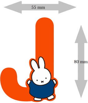 Nijntje houten letter "J"