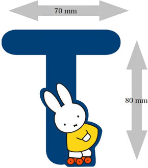 Nijntje houten letter  ''T''