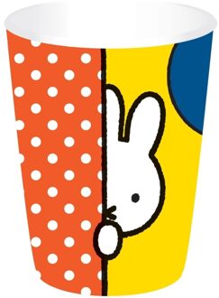 Nijntje kartonnen bekers Nijntje 25 cl 8 stuks Multikleur