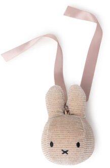 Nijntje kerst hanger, formaat 12 cm, kleur glitter / roze