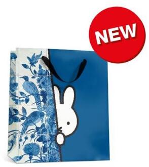 Nijntje Kiekeboe geschenktasje 14x14cm blauw