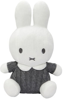 Nijntje knuffel gebreid - 25 cm - grijs