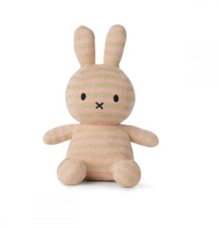 Nijntje knuffel sparkle stripe collectie, formaat 23 cm., kleur roze