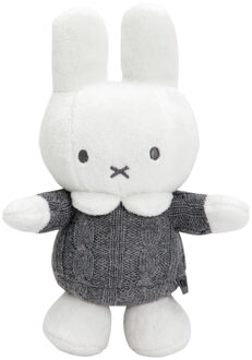 Nijntje knuffelrammelaar gebreid - grijs