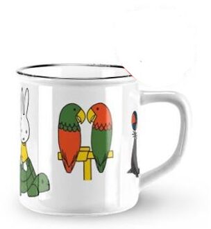 Nijntje Mok Nijntje & animals Ø8xh7,5cm keramiek wit