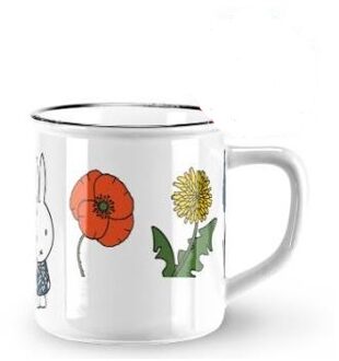 Nijntje Mok Nijntje & bloemen Ø8xh7,5cm keramiek wit