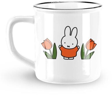 Nijntje Mok Nijntje tulpen rood Ø8xh7,5cm roze