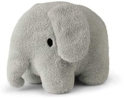 Nijntje olifant terry knuffel, formaat 23 cm, kleur licht grijs