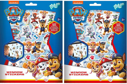 Nijntje Paw Patrol Raamstickers - 8x velletjes - autoraam stickers
