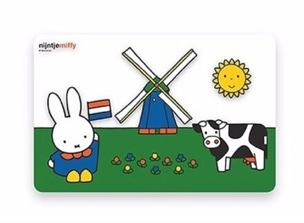Nijntje Placemats Nijntje in het weiland - Set van 3x stuks - 44 x 29 cm - Ontbijt diner en knutselen onderl