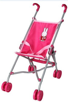 Nijntje poppenbuggy - roze Roze#Grijs