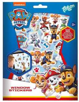 Nijntje Raam/autoraam kinder stickers - 4 velletjes - Paw Patrol thema - Stickerboeken