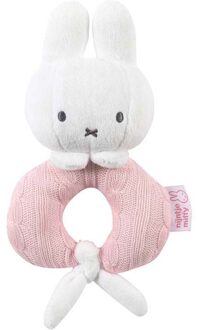 Nijntje rammelaar gebreid - roze