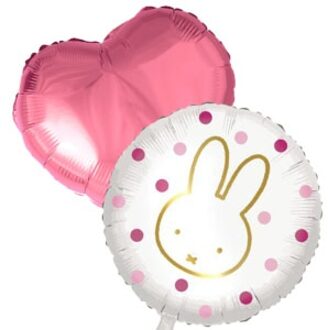 Nijntje roze ballon duo