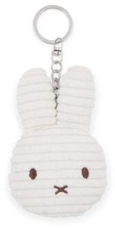 Nijntje sleutelhanger plat eco corduroy, 10 cm, off white