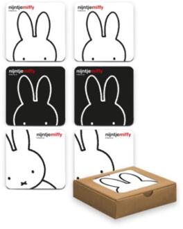 Nijntje Snoet onderzetterset 6-delig wit