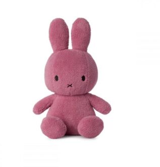 Nijntje terry knuffel, formaat 33 cm., kleur framboos roze