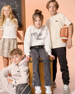 NIK&NIK Jeans g 2-680 2505 saar - maat 152 Houtskool