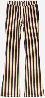 NIK&NIK Meisjes flair broek - Striped - Amandel bruin - Maat 176