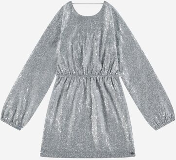 NIK&NIK Meisjes jurk - Tanvi - Zilver - Maat 176