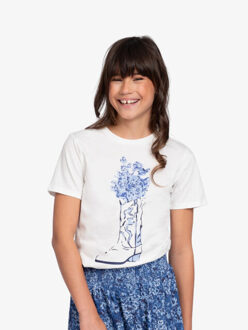 NIK&NIK Meisjes t-shirt cowboy Ecru - 152