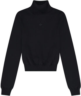 NIK&NIK Meisjes trui - Ossi - Zwart - Maat 128