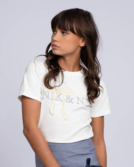 NIK&NIK T-shirt g 8-615 2504 Ecru - 152