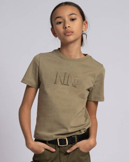 NIK&NIK T-shirt g 8-664 2505 stud Groen - 164