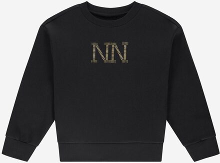 NIK&NIK winter sweater meisjes - zwart - Stud - Maat 128