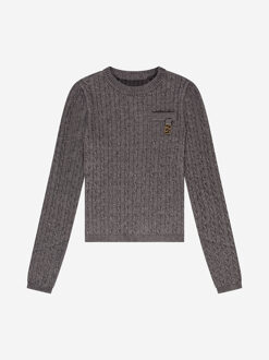 NIK&NIK winter top meisjes - grijs - Xia - Maat 128